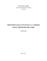 Implementacija NCTS sustava u carinski sustav Republike Hrvatske