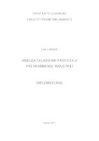 Analiza skladišnih procesa u prehrambenoj industriji