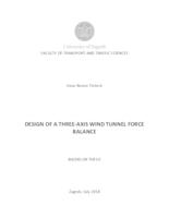 Design of a Three-axis Wind Tunnel Force Balance