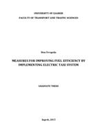 Measures for Improving Fuel Efficiency by Implementing Electric Taxi System