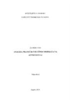 Analiza pratećih uslužnih objekata na autocesti A1