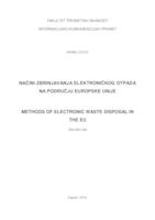 Načini zbrinjavanja elektroničkog otpada na području EU