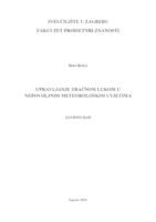 Upravljanje zračnom lukom u nepovoljnim meteorološkim uvjetima