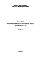 Mogućnosti razvoja intermodalnog transporta u EU
