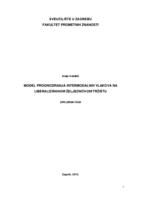 Model prognoziranja intermodalnih vlakova na liberaliziranom željezničkom tržištu