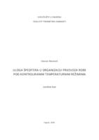 Uloga špeditera u organizaciji prijevoza robe pod kontroliranim temperaturnim režimima