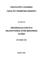 Organizacija sustava helikopterske hitne medicinske službe