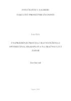 Unaprjeđenje procesa uravnoteženja i opterećenja zrakoplova na Zračnoj luci Zadar