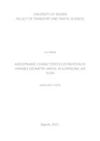 Aerodynamic Characteristics Estimation of Variable Geometry Airfoil in Supersonic Air Flow