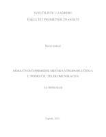 Mogućnosti primjene metoda strojnog učenja u području telekomunikacija