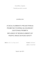 Utjecaj elemenata projektiranja prometnih površina na sigurnost cestovnog prometa