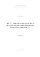 Analiza performansi računalne mreže uporabom Obkio network performance monitor programskog alata