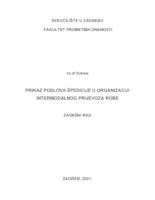 Prikaz poslova špedicije u organizaciji intermodalnog prijevoza robe