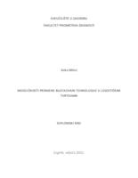 Mogućnosti primjene Blockchain tehnologije u logističkim tvrtkama