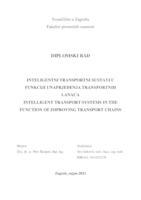 Inteligentni transportni sustavi u funkciji unapređenja transportnih lanaca