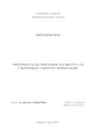 Implementacija industrije 4.0 i društva 5.0 u kontekstu asistivne tehnologije