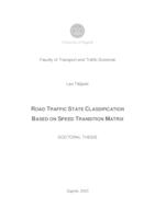Road Traffic State Classification Based on Speed Transition Matrix