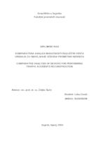 Komparativna analiza mogućnosti različitih vrsta za obavljanje očevida prometnih nesreća