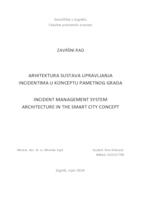 Arhitektura sustava upravljanja incidentima u konceptu pametnog grada