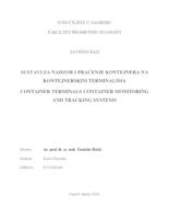 Sustavi za nadzor i praćenje kontejnera na kontejnerskim terminalima