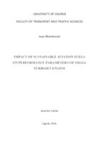 Impact of Sustainable Aviation Fuels on Performance Parameters of Small Turbojet Engine