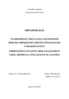 Unaprjeđenje upravljanja sigurnosnim rizicima primjenom umjetne inteligencije u zrakoplovstvu