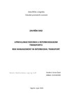 Upravljanje rizicima u intermodalnom transportu