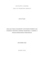 Analiza stanja sigurnosti cestovnog prometa na području mjesnog odbora Granešina u Zagrebu s prijedlogom mjera poboljšanja