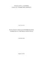 Mogućnosti razvoja intermodalnog transporta u Republici Hrvatskoj