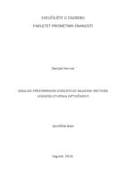 Analiza perfomansi koncepcije mlaznih motora visokog stupnja optočnosti