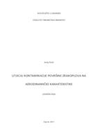 Utjecaj kontaminacije površine zrakoplova na aerodinamičke karakteristike