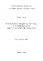 prikaz prve stranice dokumenta Integrirani prijevoz putnika u zagrebačkom gravitacijskom području