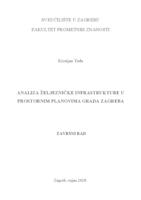 prikaz prve stranice dokumenta Analiza željezničke infrastrukture u prostornim planovima Grada Zagreba