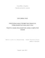 prikaz prve stranice dokumenta Prepoznavanje prometnih znakova primjenom računalnog vida