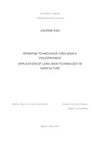 prikaz prve stranice dokumenta Primjena tehnologije LoRa WAN u poljoprivredi