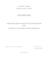 prikaz prve stranice dokumenta Upravljanje bespilotnom letjelicom pokretima ruke