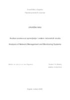 prikaz prve stranice dokumenta Analiza sustava za upravljanje i nadzor računalnih mreža