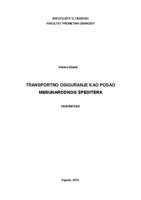 prikaz prve stranice dokumenta Transportno osiguranje kao posao međunarodnog špeditera