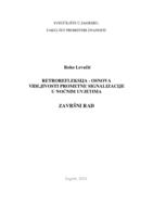 prikaz prve stranice dokumenta Retrorefleksija kao osnova vidljivosti prometne signalizacije u noćnim uvjetima