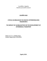 prikaz prve stranice dokumenta Utjecaj globalizacije na razvoj intermodalnog transporta