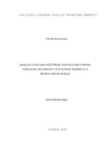 prikaz prve stranice dokumenta Analiza utjecaja kočionog sustava motornih vozila na sigurnost cestovnog prometa s prijedlogom mjera poboljšanja