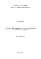 prikaz prve stranice dokumenta Prikaz tržišta vanjskih davatelja usluga u Republici Hrvatskoj