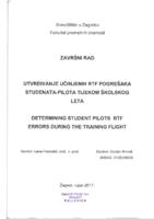 prikaz prve stranice dokumenta Utvrđivanje učinjenih RTF pogrešaka studenata-pilota tijekom školskog leta