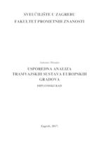 prikaz prve stranice dokumenta Usporedna analiza tramvajskih sustava europskih gradova